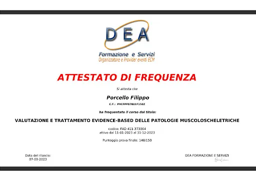 Certificato Valutazione Evidence-Based