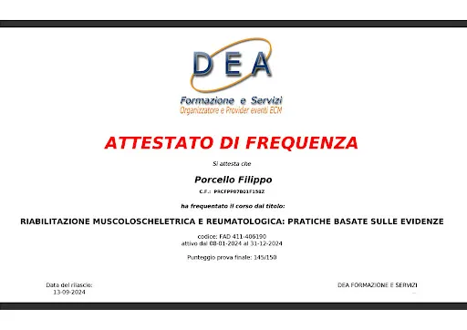 Certificato Riabilitazione Evidence-Based