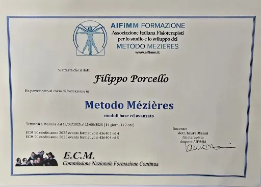 Certificato Metodo Mezieres